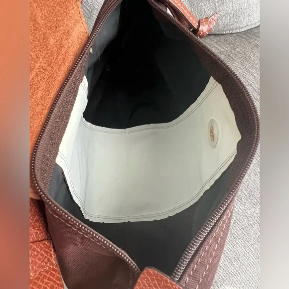 Longchamp Brown and Blue Mini Bag - Picture 8 of 11